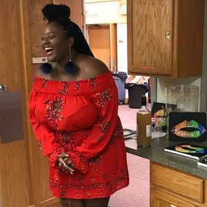 Off the shoulder dress